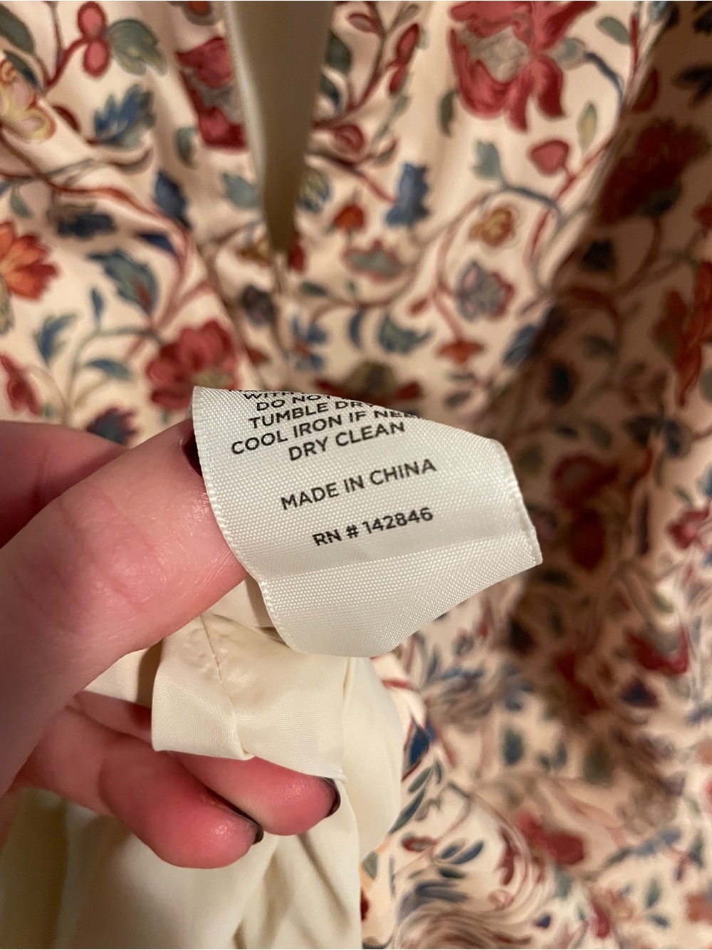 RHODE Off-Shoulder Floral Metallic Midi Dress in Cream and Rose - Picture 10 of 10